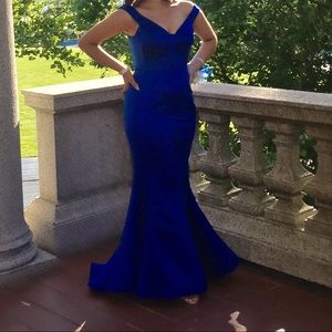 Royal Blue prom dress. Worn once!